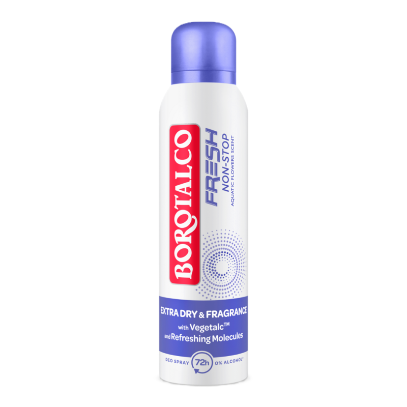 Deodorant Spray antiperspirant Fresh Violet, 150 ml, Borotalco