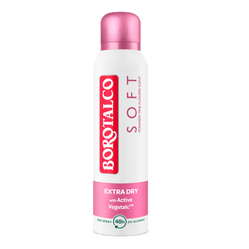 Deodorant spray antiperspirant Soft, 150 ml, Borotalco