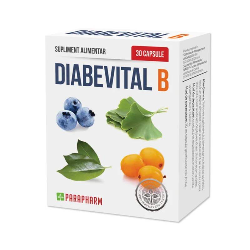 Diabevital B, 30 capsule, Parapharm