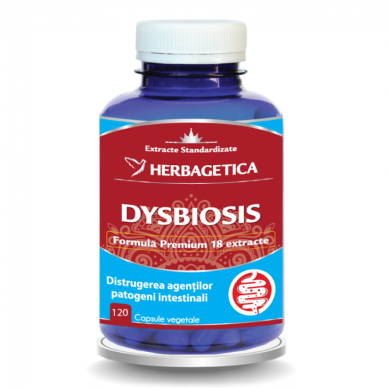 Dysbiosis, 120 capsule, Herbagetica Spring Farma, cumpara la Pret Mic