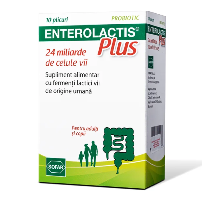 Enterolactis Plus, 10 plicuri, Sofar
