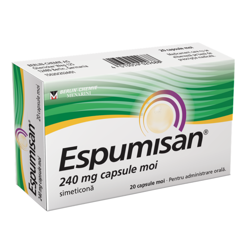 Espumisan, 240 mg, 20 capsule moi, Berlin-Chemie