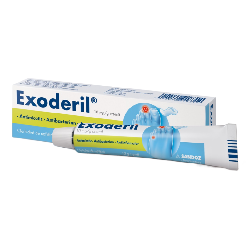 Exoderil crema, 10 mg/g, 15 g, Sandoz