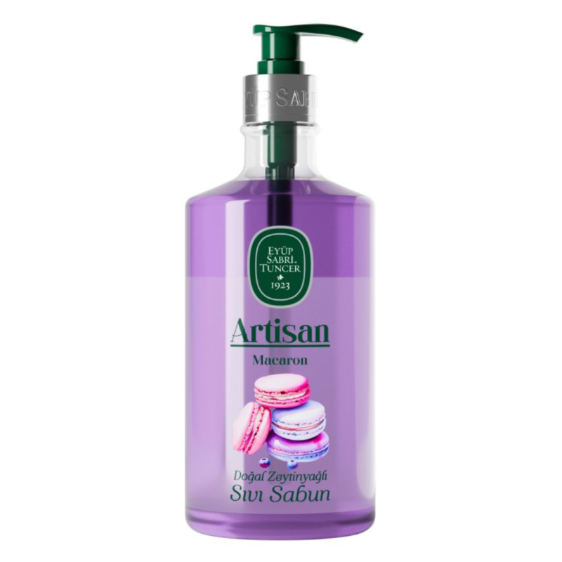 Sapun lichid cu ulei natural de masline Macaron Artisan, 600ml, Eyüp Sabri Tuncer