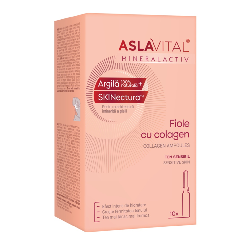 Fiole cu colagen, 10 fiole*2 ml, AslaVital