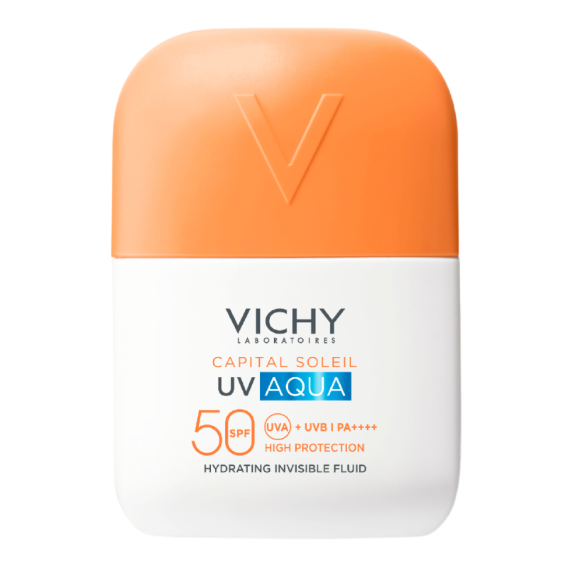 Fluid hidratant Invizibil SPF50, Capital Soleil UV Aqua, 50 ml, Vichy