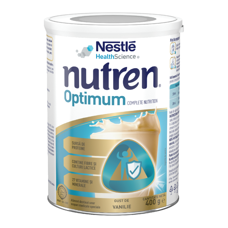 Formula de lapte praf Nutren Optimum, +4 ani, 400 g, Nestle