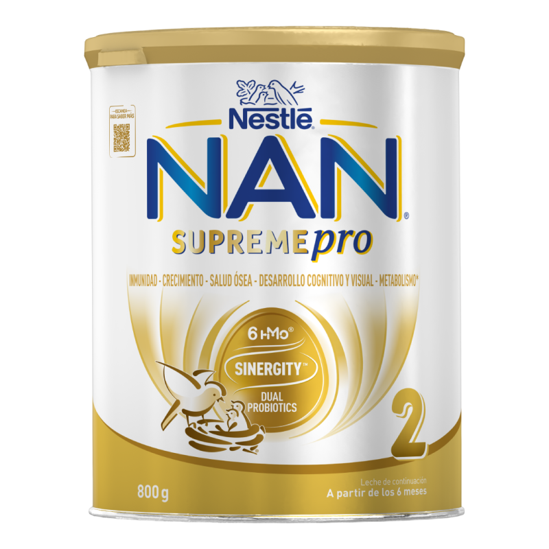 Formula de lapte praf Nan 2 SupremePro, 6+ luni, 800 g, Nestlé