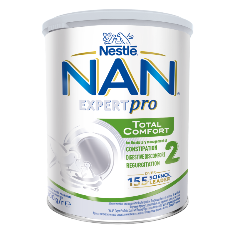 Formula speciala de lapte praf Nan Expert Pro Total Confort 2, 800g, Nestle