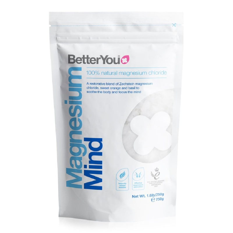 Fulgi de baie cu magneziu pentru echilibru emotional, 750 g, BetterYou