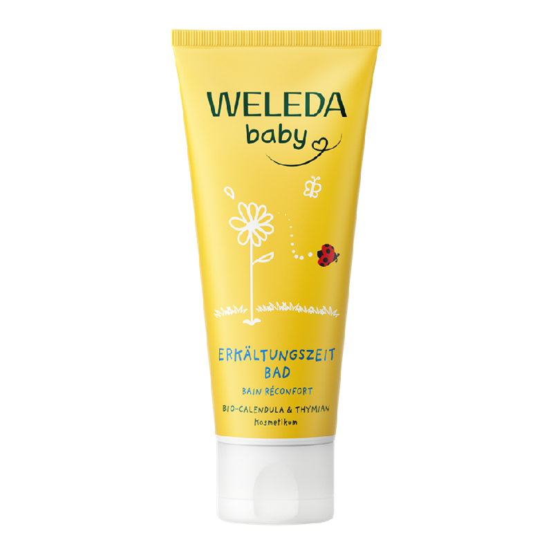 Gel de baie pentru bebelusi pentru zile reci Baby, 75 ml, Weleda