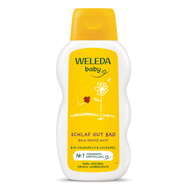Gel de baie pentru bebelusi, cu galbenele, Baby, 200 ml, Weleda