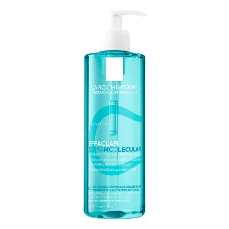 Gel de curatare pentru exces de sebum si pori vizibili Effaclar Supramolecular, 400 ml, La Roche-Posay