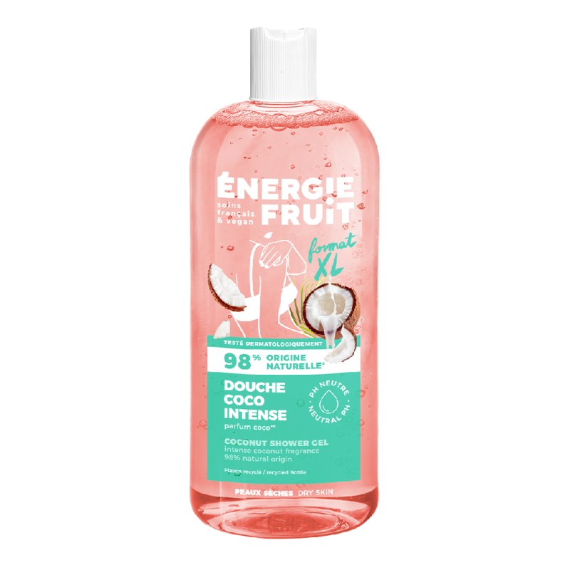 Gel de dus nutritiv cu Ulei de Cocos, 500 ml, Energie Fruit
