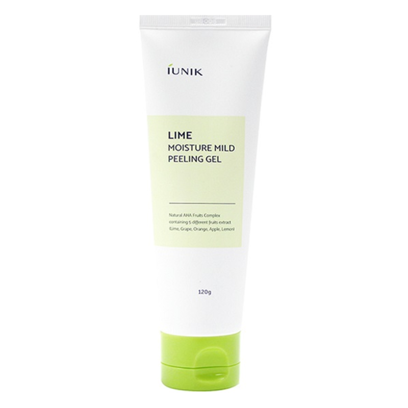 Gel peeling cu efect hidratant Lime Exfoliant, 120 ml, iUNIK