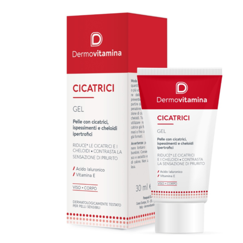 Gel pentru ingrijirea si estomparea cicatricilor, 30 ml, Dermovitamina