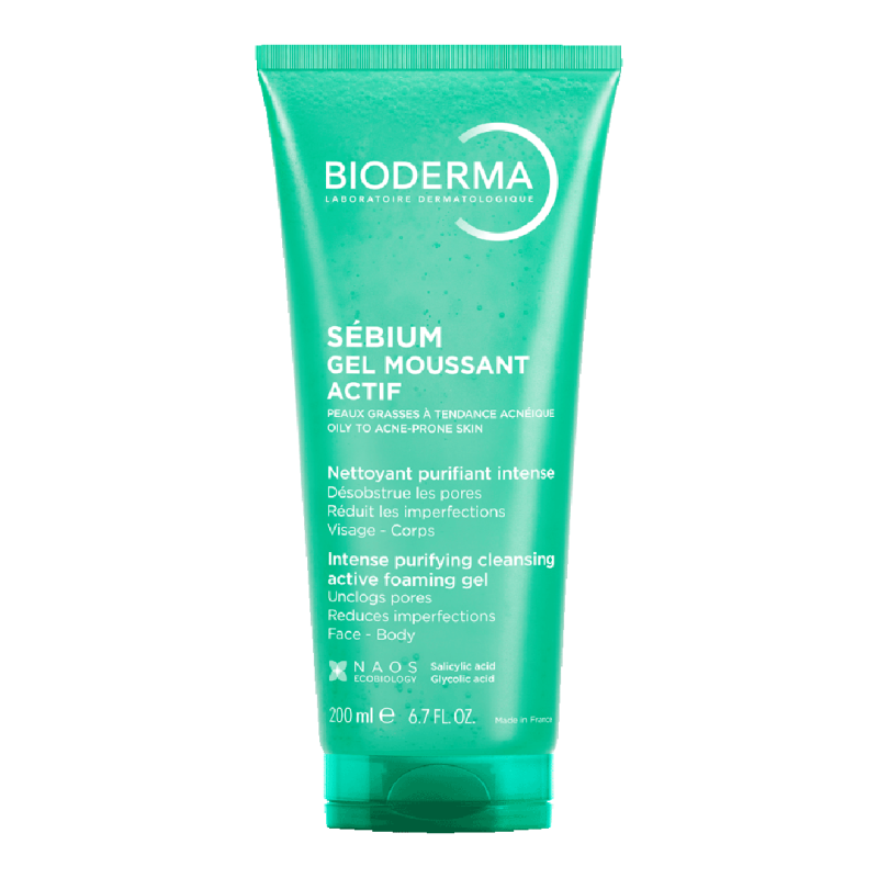 Gel spumant activ Sebium, 200 ml, Bioderma