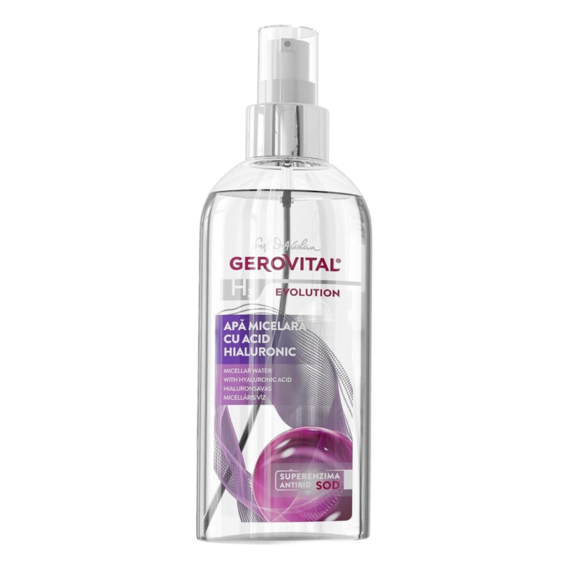 Apa micelara cu acid hialuronic H3 Evolution, 150 ml, Gerovital