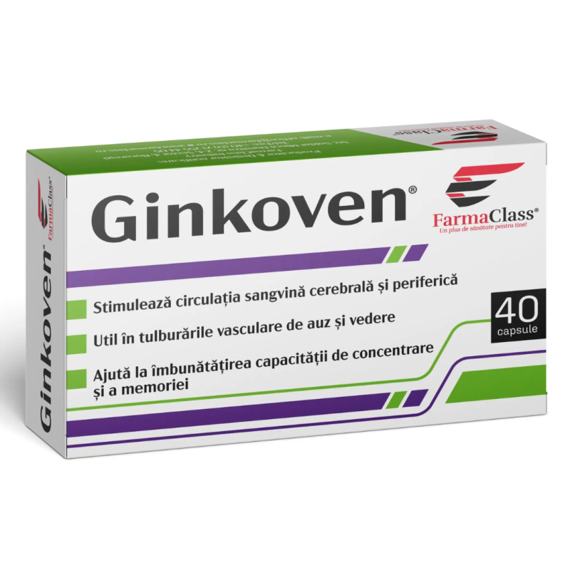 Ginkoven, 40 capsule, FarmaClass