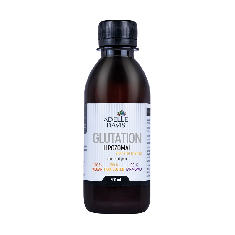Glutation Lipozomal, aroma de ananas, 200 ml, Adelle Davis
