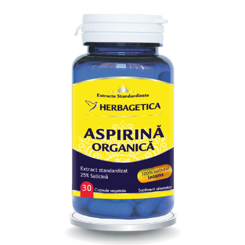 Herbagetica Aspirina Organica, 30 capsule