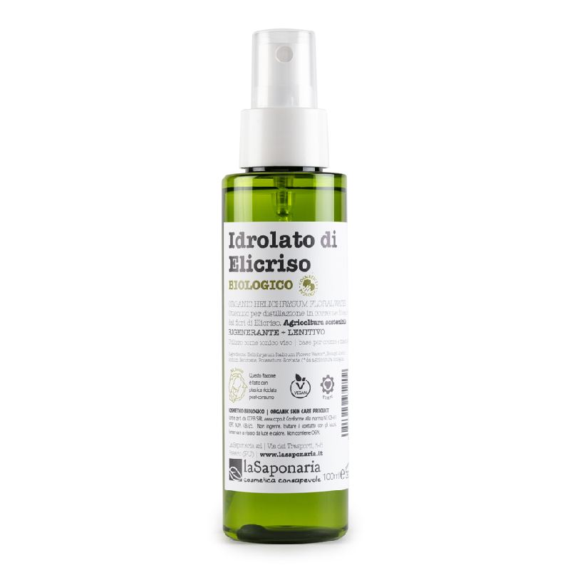 Hidrolat bio (apa florala) calmant de helichrysum, 100ml, La Saponaria
