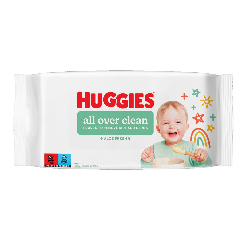 Servetele umede All Over Clean, 56 bucati, Huggies