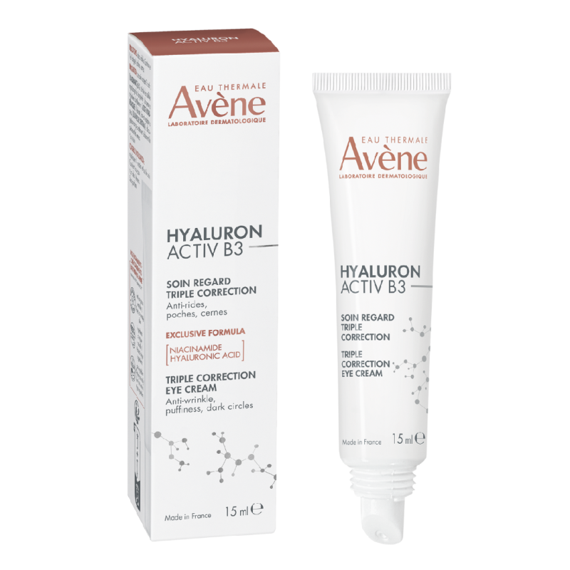 Crema de ochi cu tripla actiune Hyaluron Activ B3, 15 ml, Avene