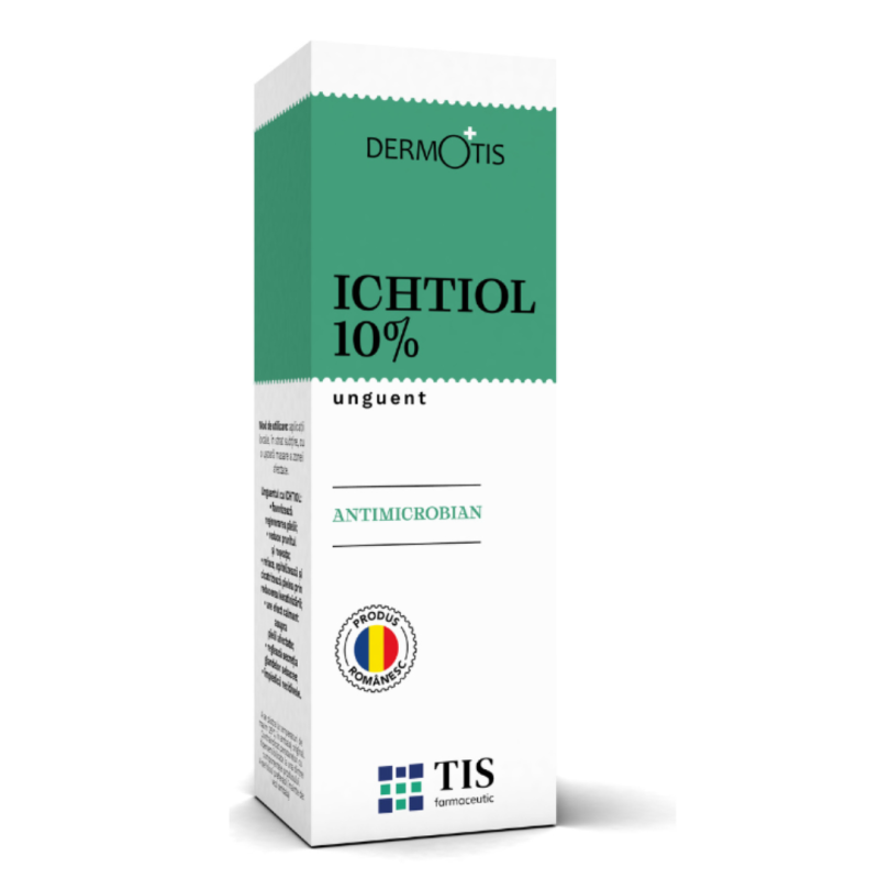 Unguent Ichtiol Dermotis 10%, 25 ml, Tis Farmaceutic