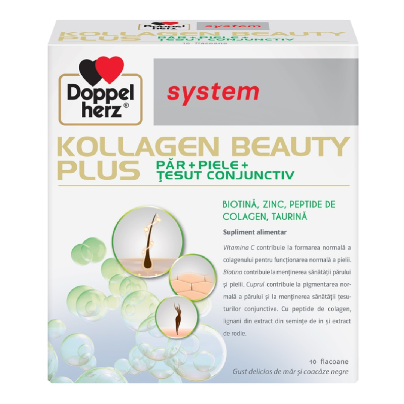 Beauty Plus Kollagen System, 10 flacoane, Doppelherz
