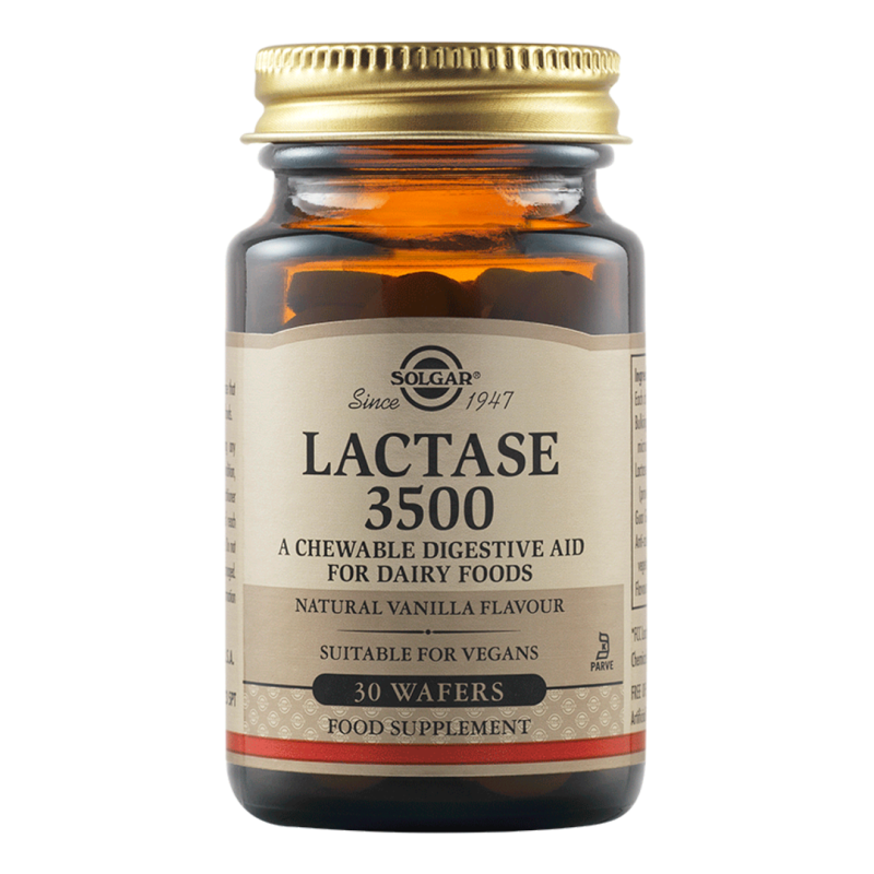 Lactaza 3500, 30 tablete, Solgar