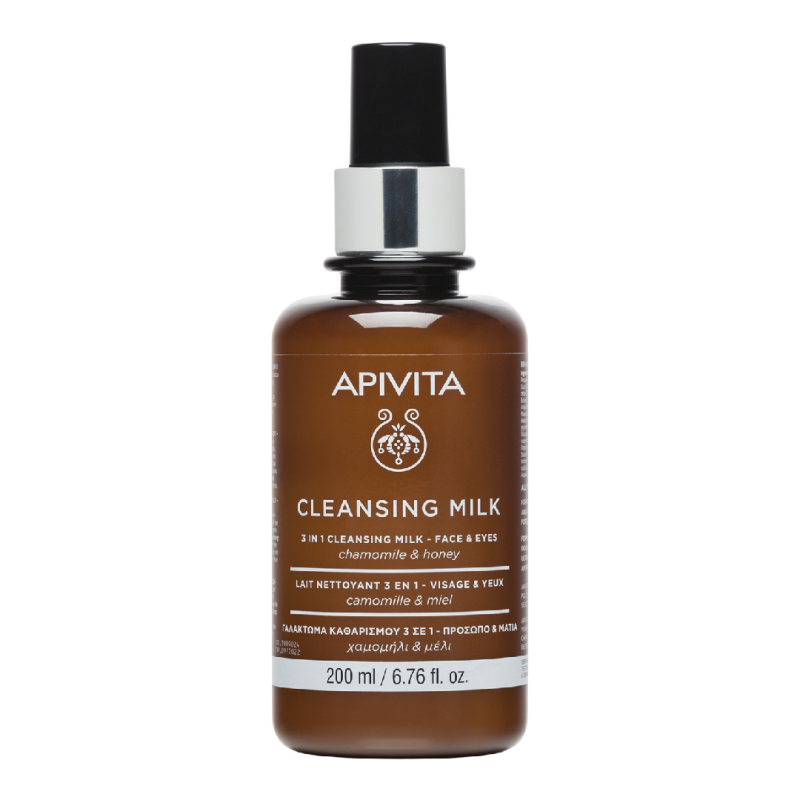 Lapte demachiant 3 in 1, 200 ml, Apivita