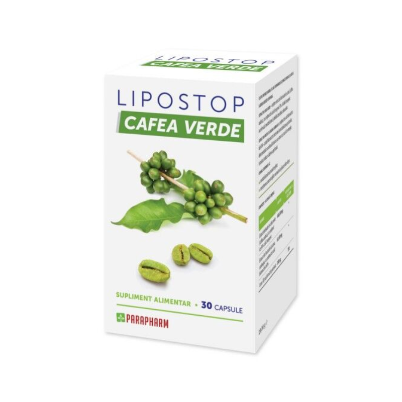 Lipostop Cafea Verde, 30 capsule, Parapharm