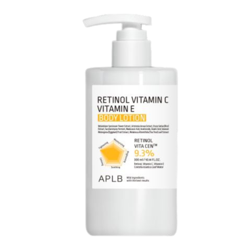 Lotiune de corp Retinol, Vitamina C si Vitamina E, 300 ml, APLB