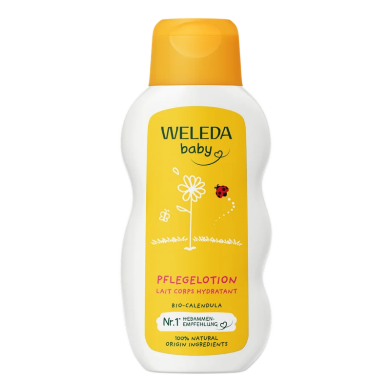 Lotiune de corp cu galbenele Baby, 200 ml, Weleda