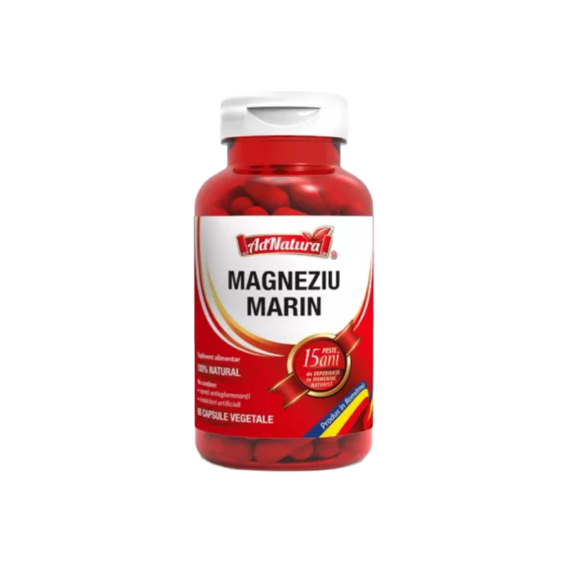 Magneziu Marin, 60 capsule, AdNatura