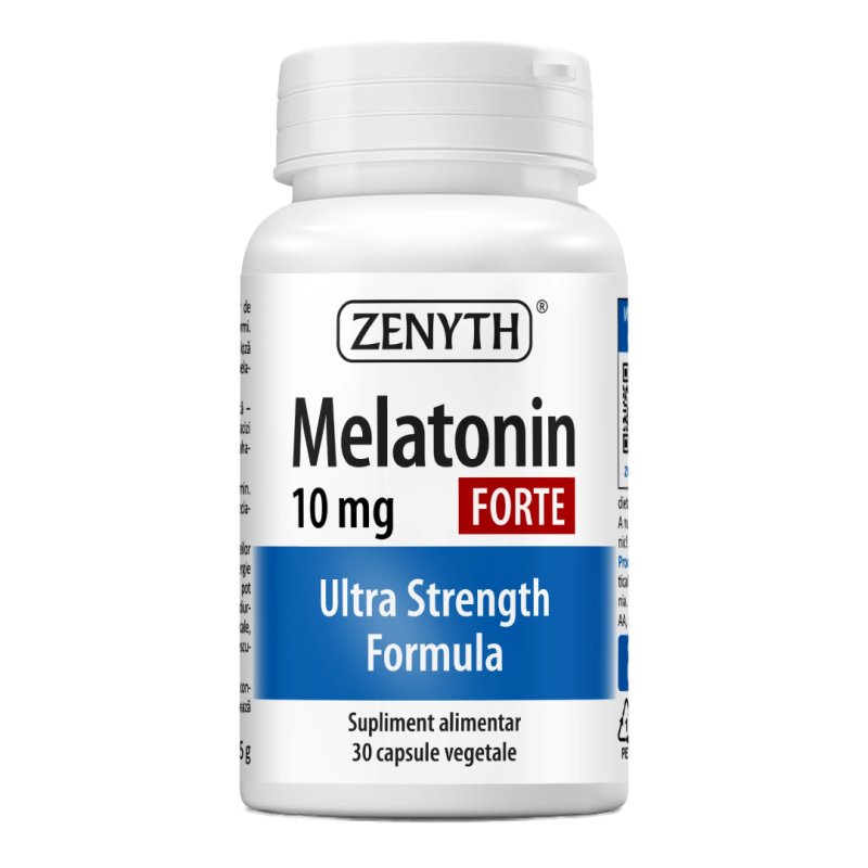 Melatonin Forte, 10 mg, 30 capsule vegetale, Zenyth