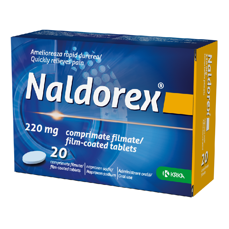 Naldorex, 220 mg, 20 comprimate filmate, Krka