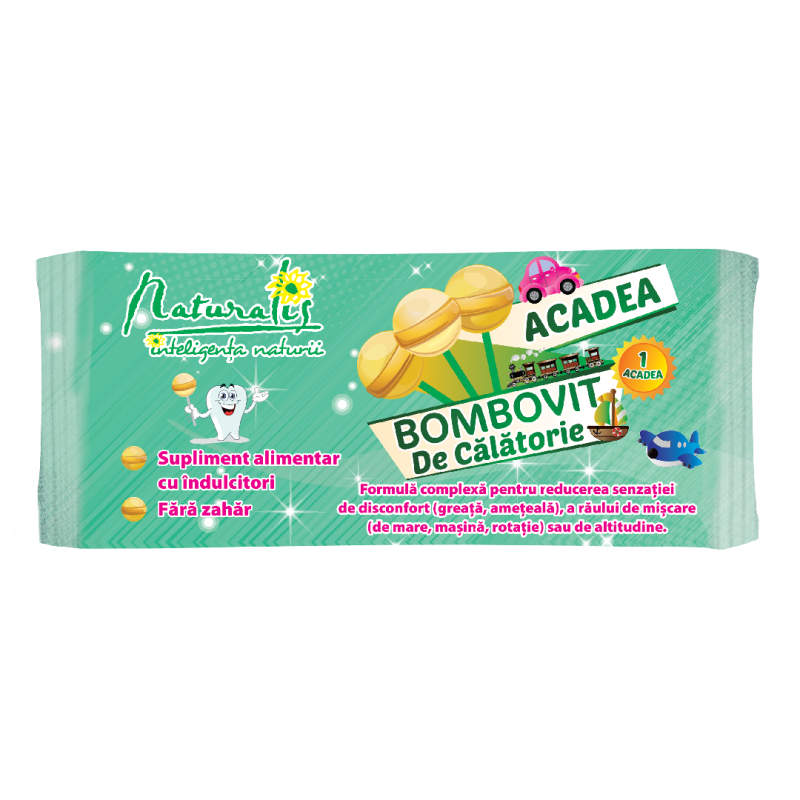 Acadea Bombovit de Calatorie, 6 g, 1 acadea, Naturalis