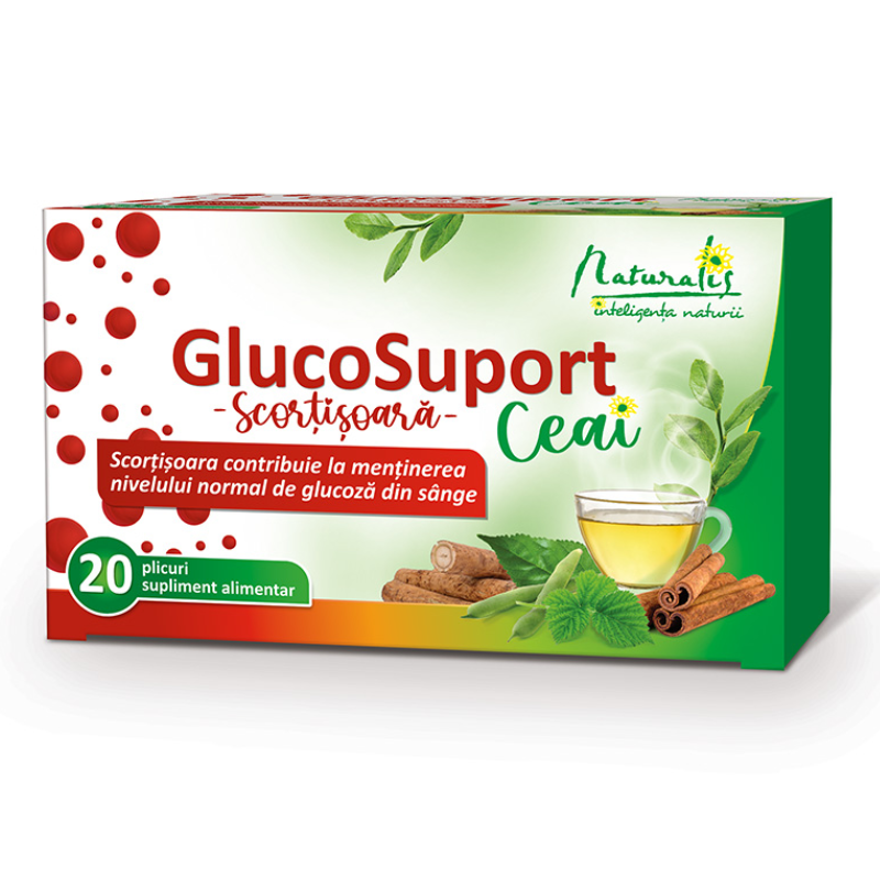 GlucoSuport Ceai, 20 plicuri, Naturalis