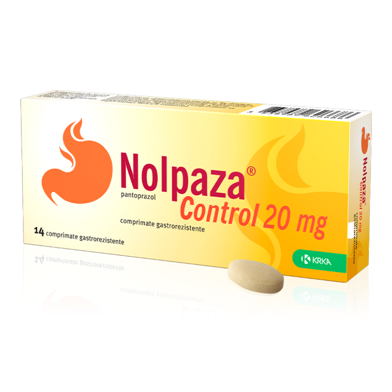 Nolpaza Control, 20 mg, 14 comprimate gastrorezistente, Krka