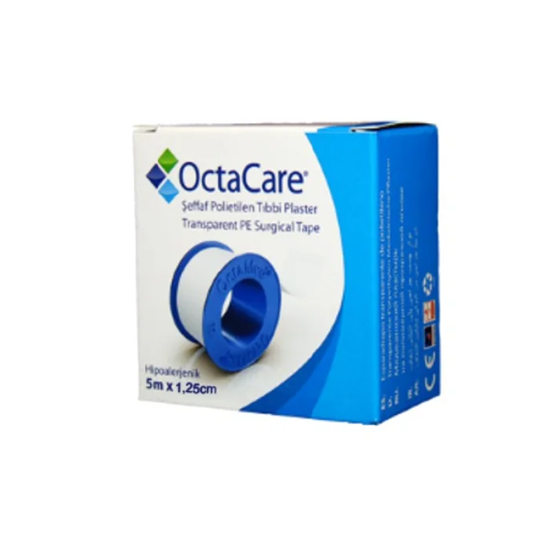 Banda adeziva transparenta, 1.25cm*5m, Octacare