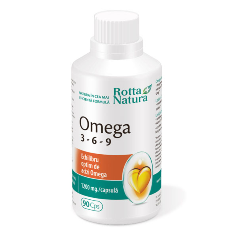 Omega 3 - 6 - 9, 90 capsule, Rotta Natura