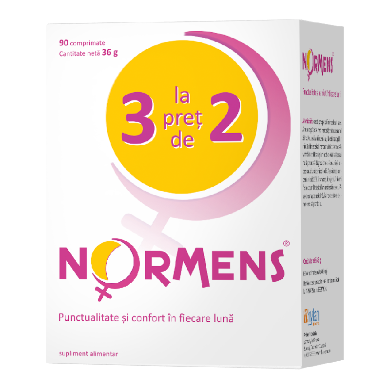 Pachet Normens (2 + 1), 30 comprimate, Hyllan | Springfarma.com