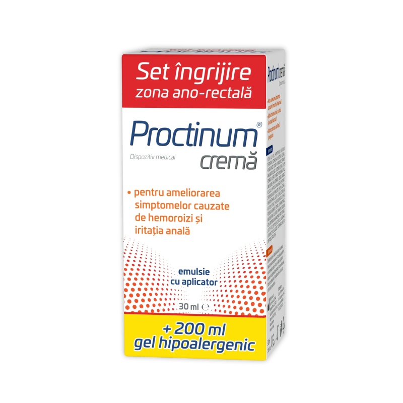 Pachet Proctinum gel hipoalergenic pentru igiena ano-rectala, 200 ml ...