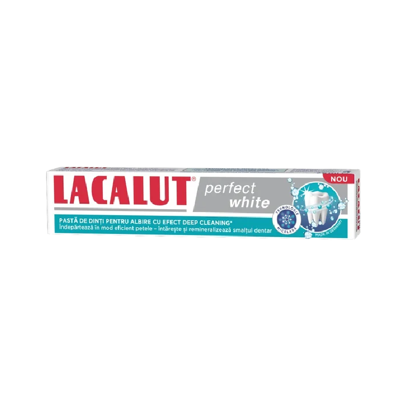 Pasta de dinti Lacalut Perfect White, 75ml, Zdrovit