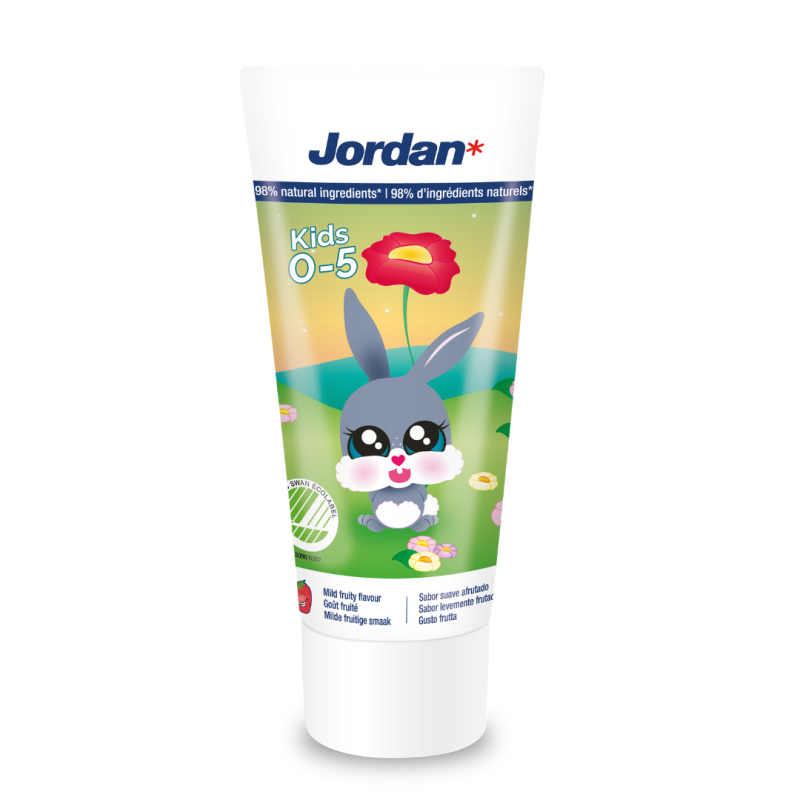 Pasta de dinti pentru copii, 0-5 ani, 50 ml, Jordan