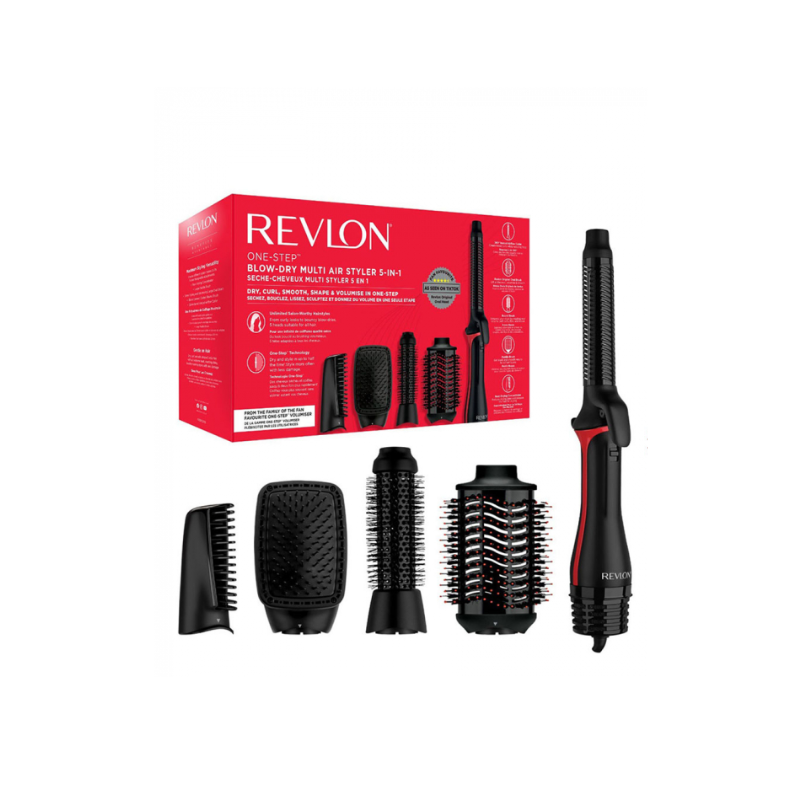 Perie electrica fixa multifunctionala One-Step Blow-Dry Multi Air Styler 5in1, RVDR5371E, Revlon