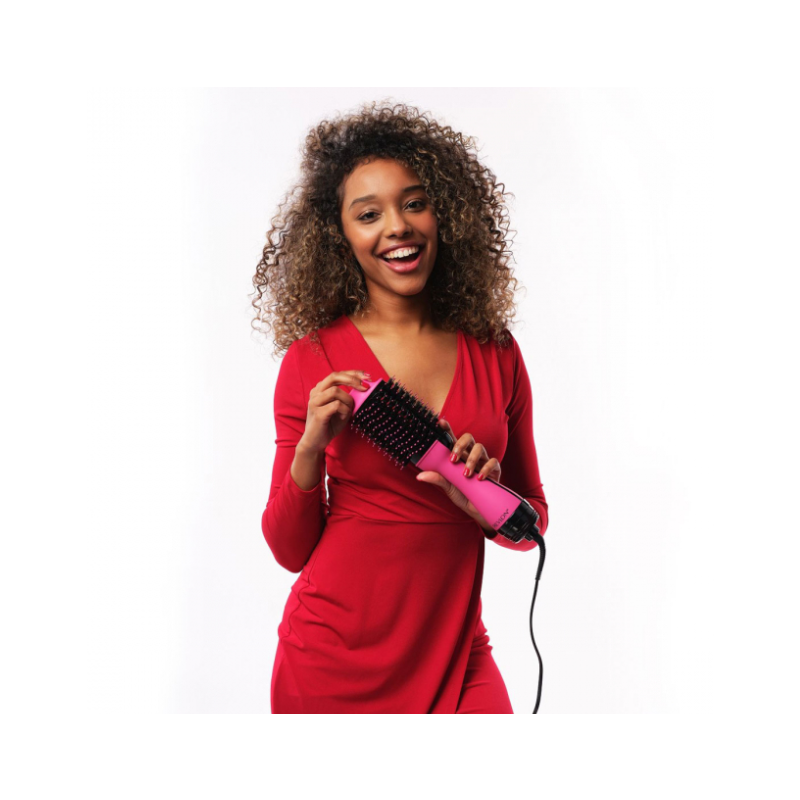 Perie electrica fixa Revlon One-Step Hair Dryer & Volumizer roz