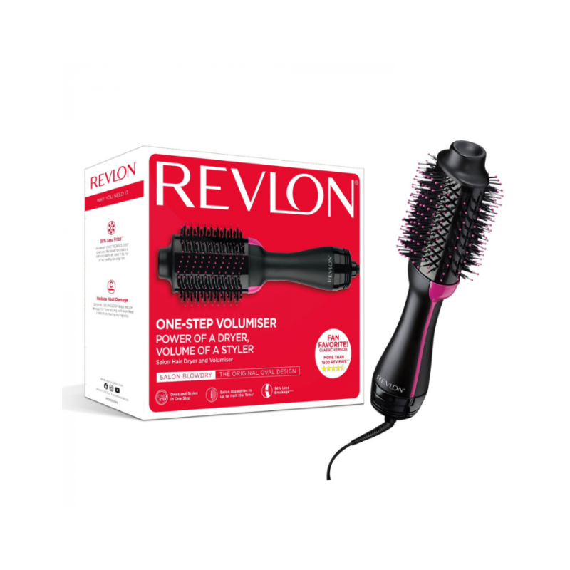 Perie electrica fixa One-Step Hair Dryer & Volumizer, Black, REVLON